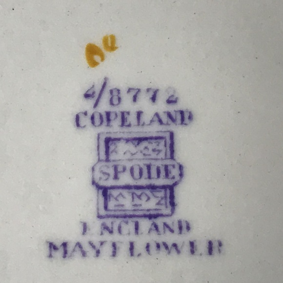 Spode copeland England Mayflower china floral plate - Picture 7 of 8